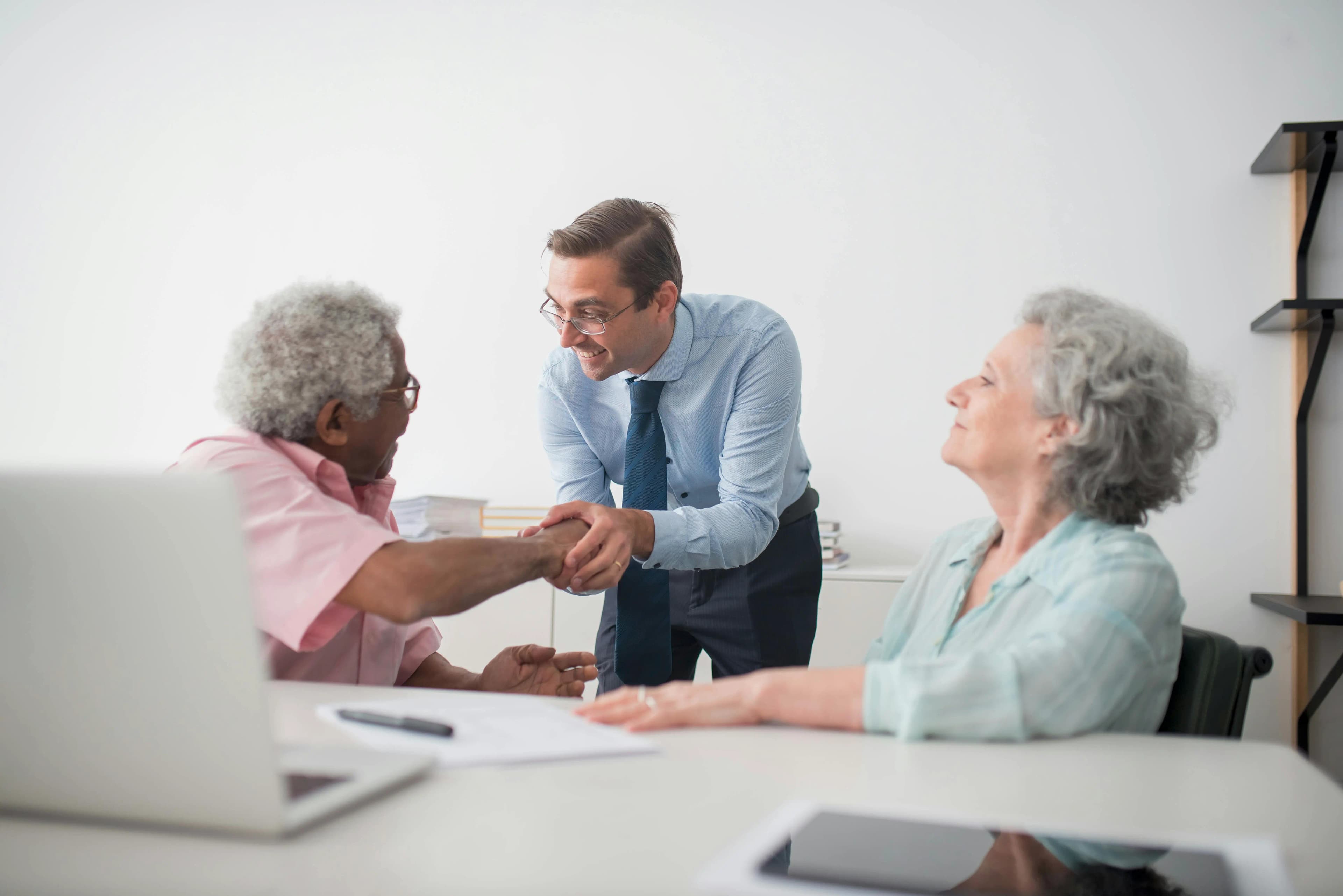 Professional financial adviser consultation